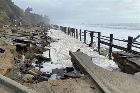 Storm-caused damage goes beyond pier at Seacliff State Beach