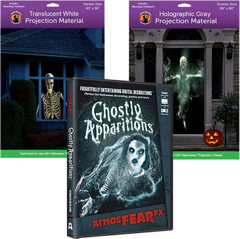 Buy AtmosFEARfx Ghostly Apparitions Halloween Digital Decoration DVD with Holographic Doorway ...