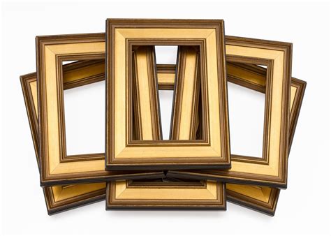 Six Pack Traditional 2" Gold Artist Frames - Wholesale Frame Company