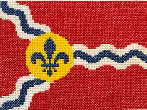 PDF Pattern Download St. Louis City Flag. Cross stitch fit | Etsy