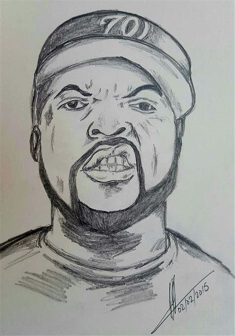 Ice Cube Drawing by Collin A Clarke