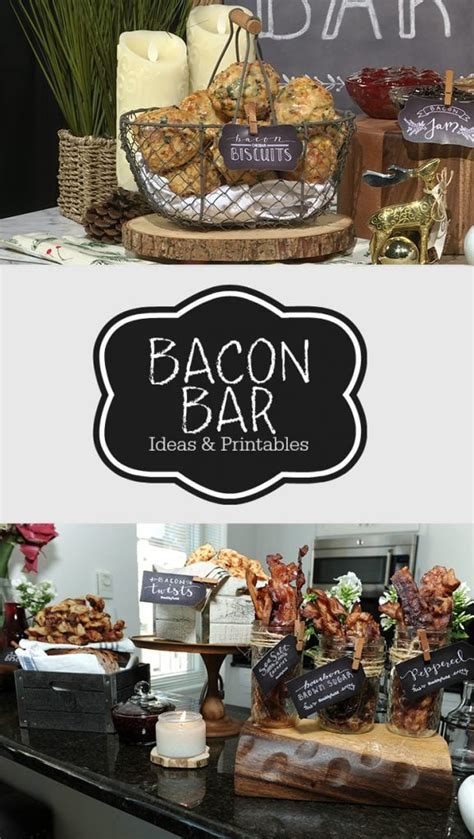 Celebrate with These Bacon Bar Ideas and Printables