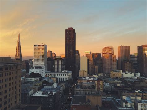 Free Images : horizon, sunset, morning, building, skyscraper, cityscape, downtown, dusk, evening ...