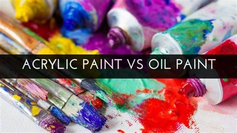 Acrylic Paint vs Oil Paint: The Beginner's Guide | Crafters Diary