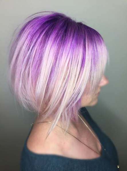35+ Ideas hair short purple platinum blonde | Purple blonde hair, Short ...
