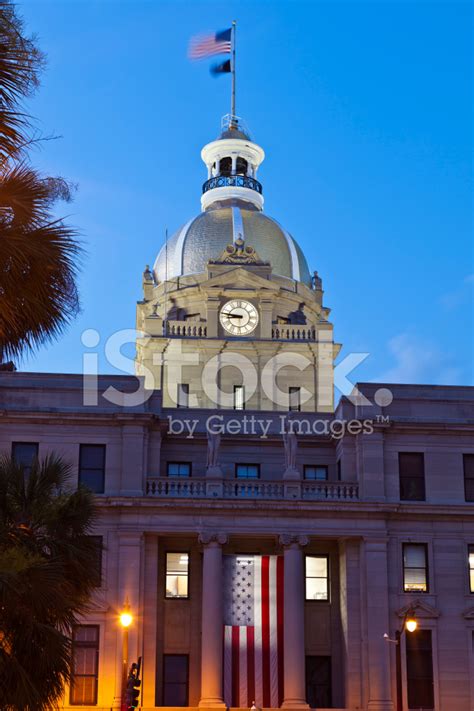 Savannah, Georgia City Hall Stock Photo | Royalty-Free | FreeImages