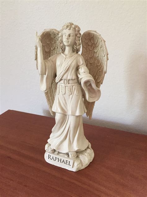 For those who have heard or read my story, here is the little statue of St Raphael the Archangel ...