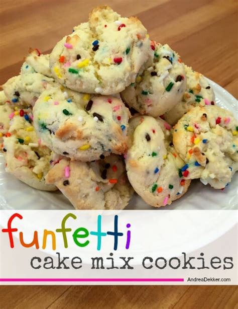 Funfetti Cake Mix Cookies {Kids in the Kitchen} - Andrea Dekker