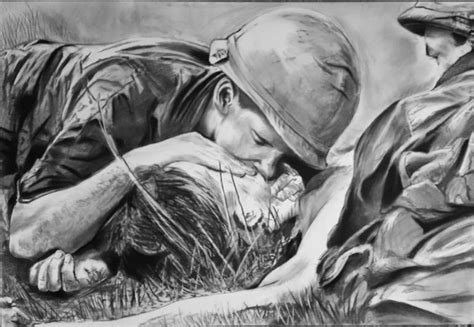 Drawing of the Vietnam War picture Drawing by Richard Hanssens ...