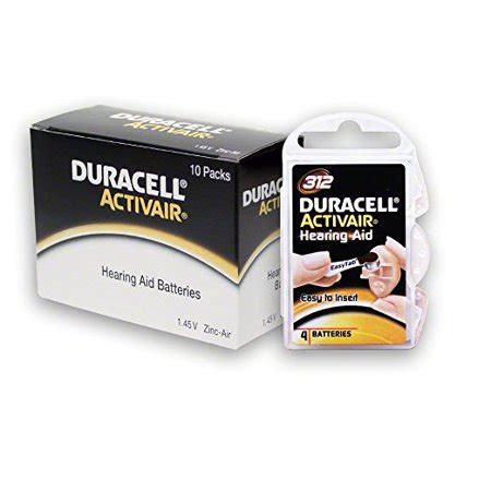 40 Duracell Hearing Aid Batteries Size: 10 - Walmart.com