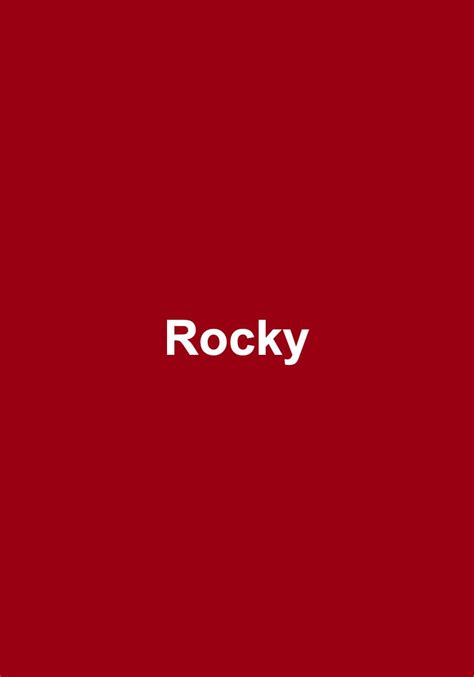 Rocky, locandina e poster