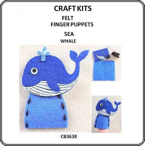 Craft Kit Felt FINGER Puppet - Kids Creations