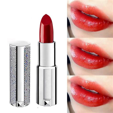 RED Rose cosmetic makeup magic lipstick Color Temperature Change Moisturizer long lasting ...