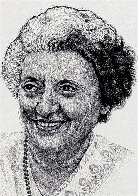 Indira Gandhi Drawing by Johnson Moya