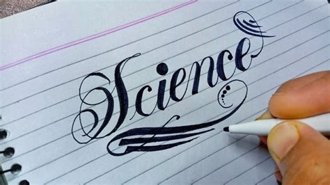 How to Write SCIENCE in Beautiful Calligraphy Art 2021 - YouTube