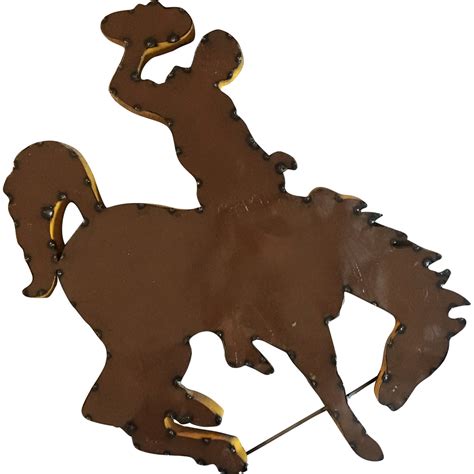 University of Wyoming Mascot Recycled Metal Wall Decor – LRT Metal ...