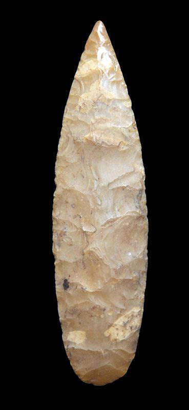 Flint Blade. During the Stone Age, flint tools were made by “knapping ...