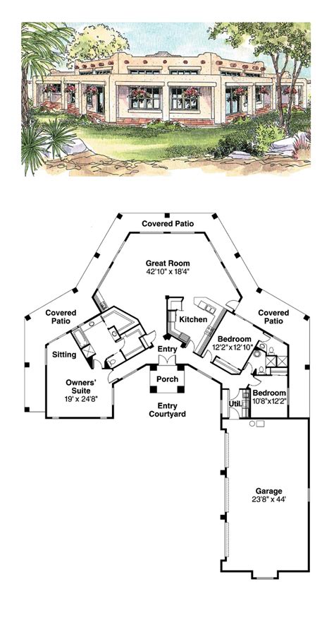 Small Santa Fe Style House Plans - House Decor Concept Ideas