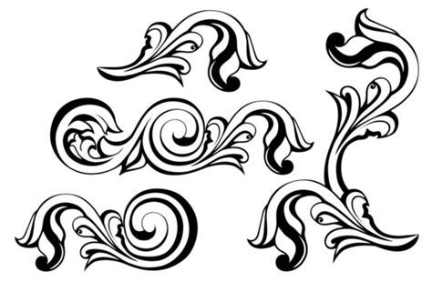 Scroll Engraving Patterns