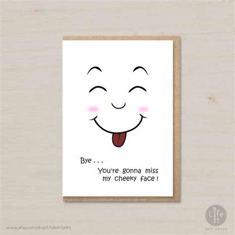 Funny goodbye card farewell card printable coworker card - Etsy Schweiz