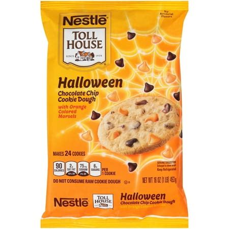 Nestle TOLL HOUSE Halloween Chocolate Chip Cookie Dough 16 oz. Bar ...