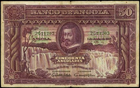 Angola 50 Angolares banknote 1927|World Banknotes & Coins Pictures ...