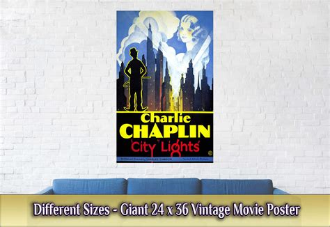 City Lights Poster Vintage Movie Poster 1931 Poster Film Art | Etsy