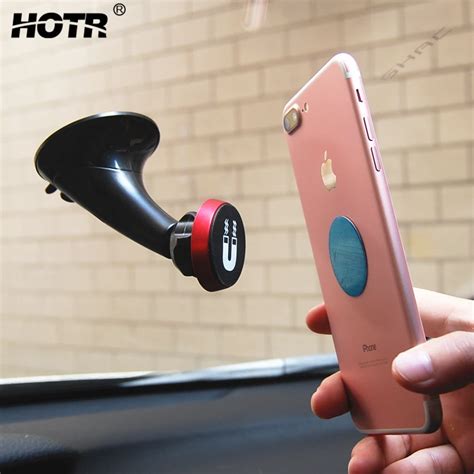 Luxury Magnetic Car Phone Holder 360 Rotatable Stand Mount Support GPS ...