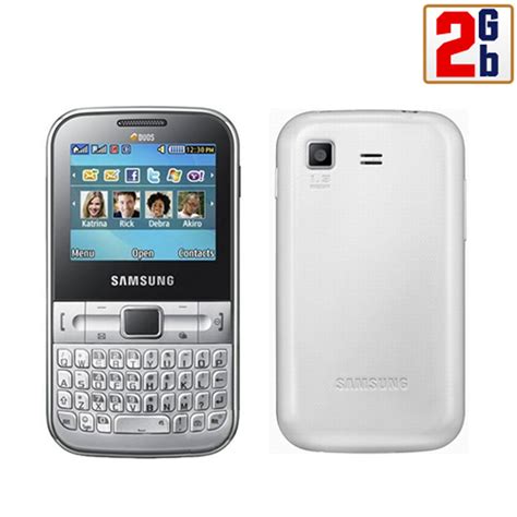 SAMSUNG C3222 CHAT 2Gb METALLIC SILVER DUAL SIM QWERTY | eBay