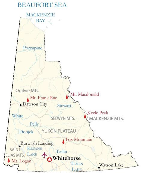 Map of Yukon Territory - GIS Geography