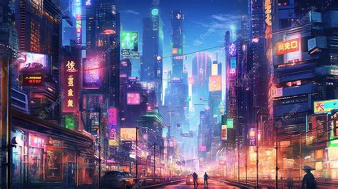 Premium AI Image | Cyberpunk city digital art illustration