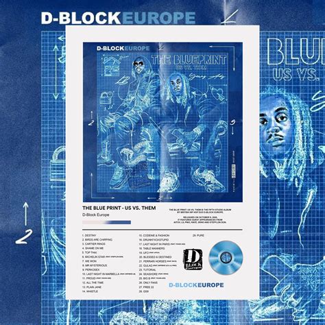 D Block Europe THE BLUE PRINT Album Poster The Blue Print D | Etsy