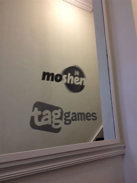 Two Company Logos On Door Sign - Action Signs