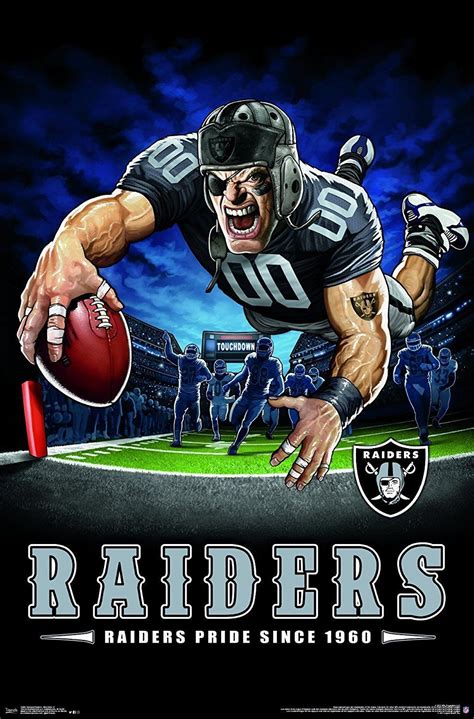 Las Vegas Raiders Pride 22x34 Football Poster | Oakland raiders football, Oakland raiders, Nfl ...