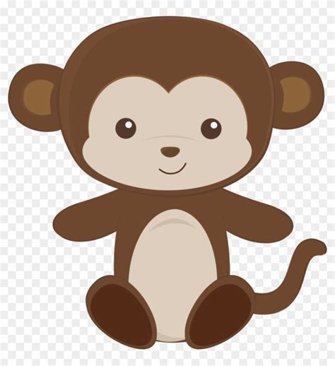 Thaís Silva - Baby Monkey Template Printable - Free Transparent PNG Clipart Images Download