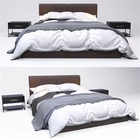 Bed design free 3D model | CGTrader