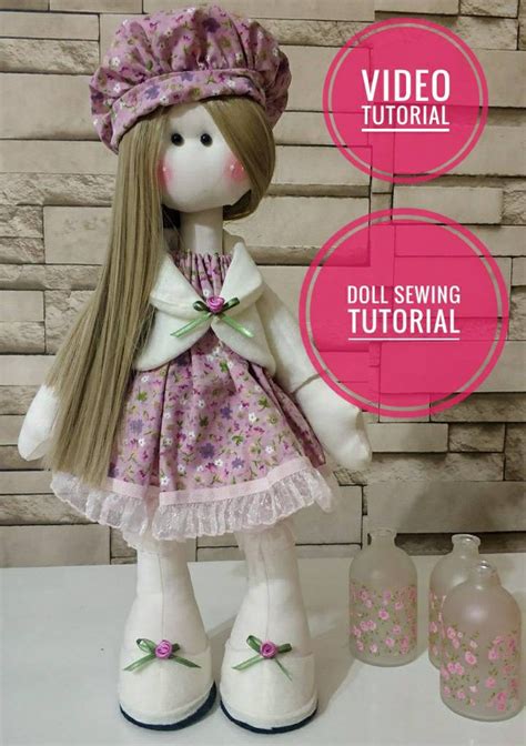 Doll Sewing Video Tutorial and Pdf Pattern, Cloth Doll Sewing - Etsy