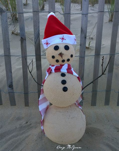Happy - Sand Snowman | Sand Snowman Christmas Beach Theme ma… | Flickr
