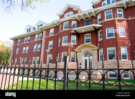 Wallace Hall dormitory on Macalester College campus located at the Stock Photo, Royalty Free ...