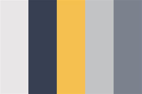 greys and yellows Color Palette