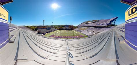 Bridgeforth Stadium, Empty North End Zone, October 02, 2017 – Home Stadiums LLC