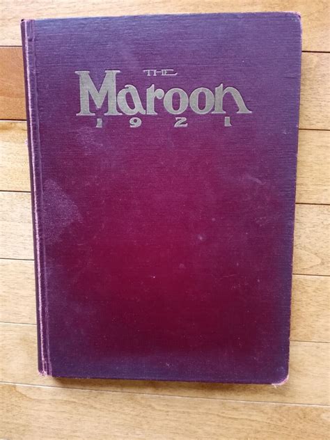 1921 "Maroon" - Elgin High School Yearbook - Elgin, IL | eBay