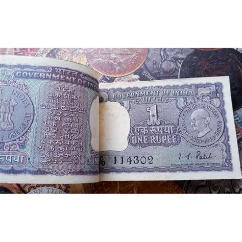 100 Notes Serial Packet ( Bundle ) - 1969 - MAHATMA GANDHI - 1 Rupee ...