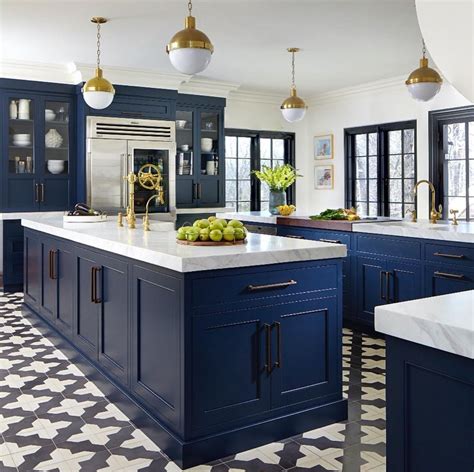 Royal Blue Kitchen Cabinets