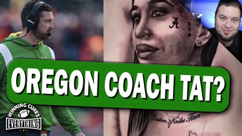 Oregon coach Dan Lanning has a new tattoo... - YouTube