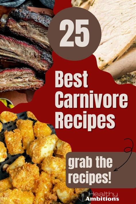 Carnivore Recipes: 25 Delicious Carnivore Meals! | Healthy Ambitions