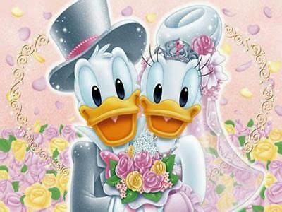 5D Diamond Painting Donald and Daisy Wedding Kit | Princesas disney ...