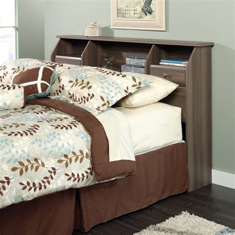 Sauder Shoal Creek Full/Queen Bookcase Headboard, Diamond Ash Finish - Walmart.com - Walmart.com