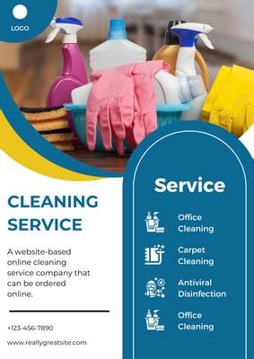 Free printable, customizable cleaning flyer templates | Canva