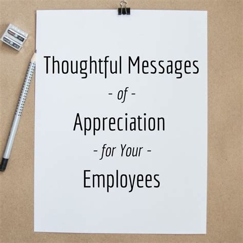 42 Thoughtful Work Appreciation Messages and Notes for Employees | Employee appreciation quotes ...